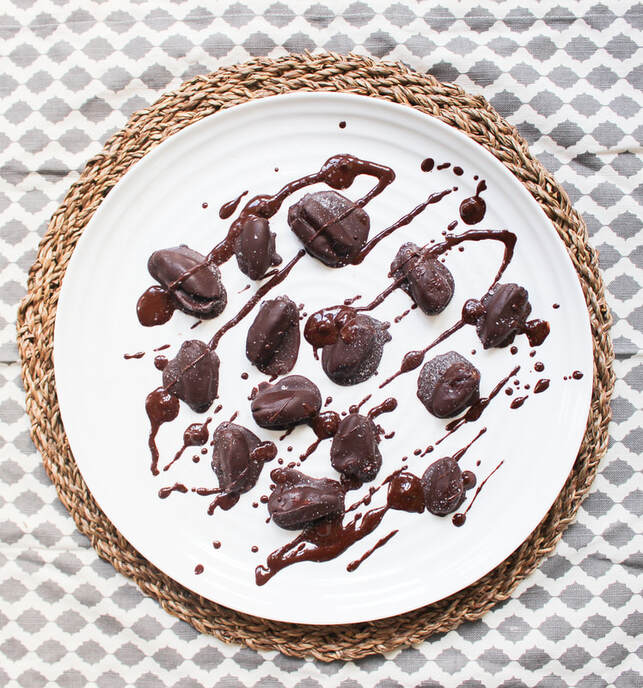 Healthy Dessert Recipe: Almond Butter Stuffed Chocolate Dates