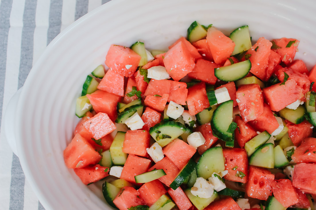 Mint, Watermelon and Feta Salad