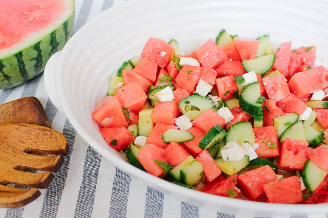 Mint, Watermelon and Feta Salad
